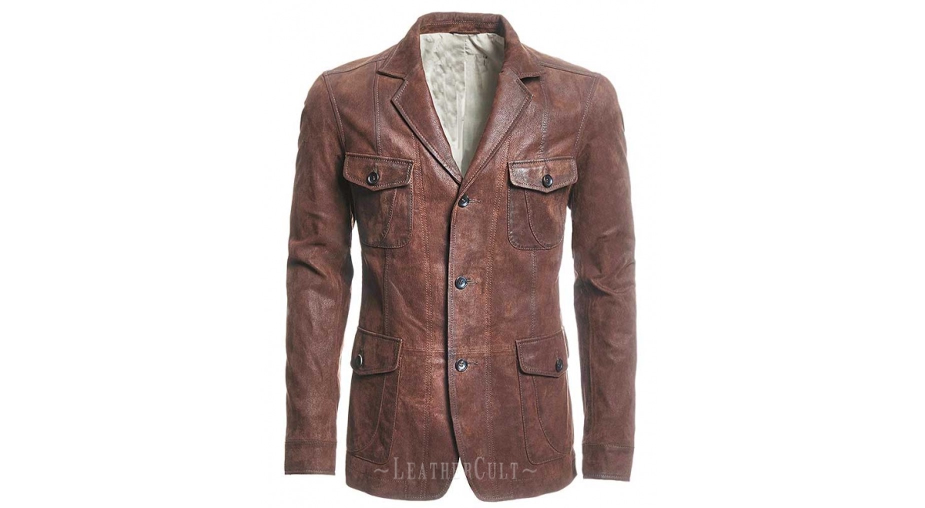 Bryan Melon Leathercult High Quality And Finest Leather Blazer 716 From Leathercult