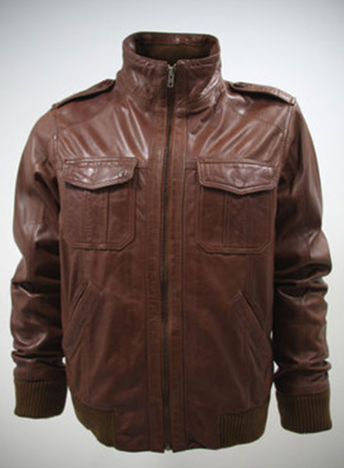 baggy leather jacket