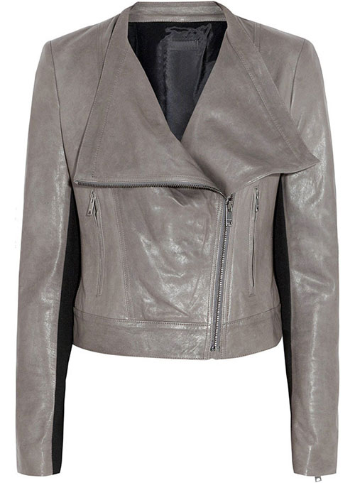 baggy leather jacket