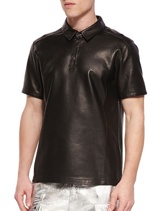 genuine leather shirt