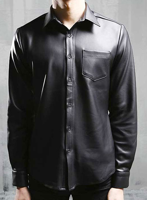 short sleeve leather jacket mens