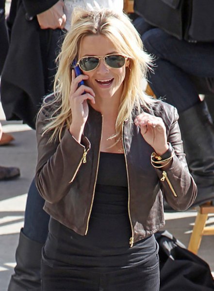 (image for) Reese Witherspoon This Means War Leather Jacket