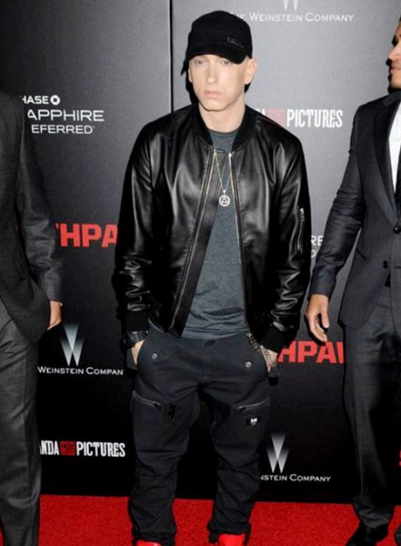 (image for) Eminem Red Carpet Leather Jacket