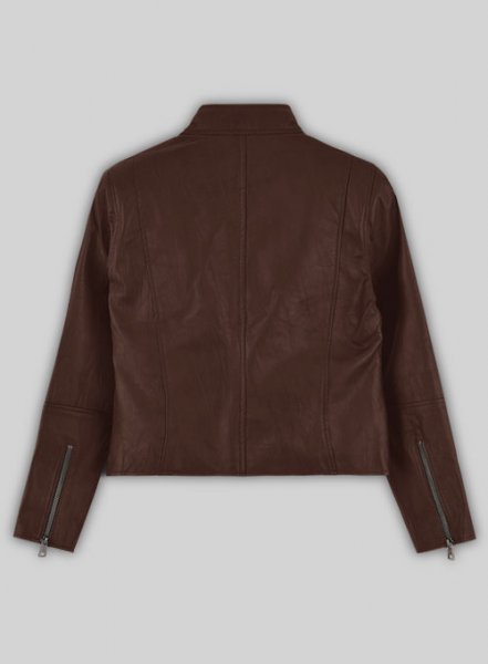 (image for) Rover Brown Danika Yarosh Jack Reacher Leather Jacket