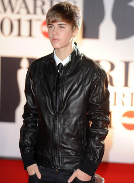 (image for) Justin Bieber The BRIT Awards Leather Jacket