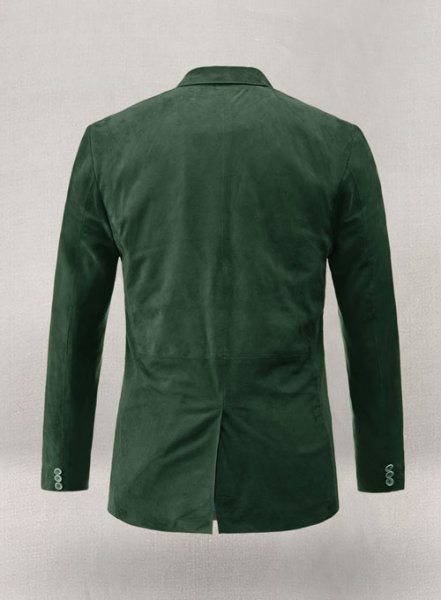 (image for) Timber Green Suede Leather Blazer