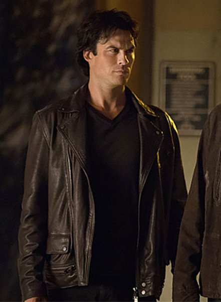 (image for) Ian Somerhalder The Vampire Diaries Leather Jacket