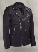 (image for) Beast Purple Biker Leather Jacket