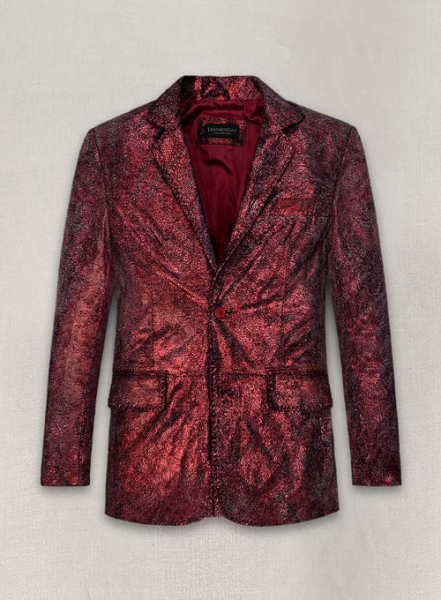 (image for) Twilight Red Medieval Leather Blazer