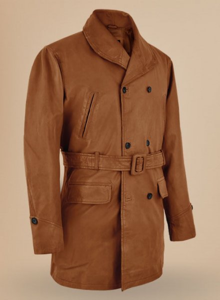 (image for) Brad Pitt Legends of the Fall Leather Trench Coat