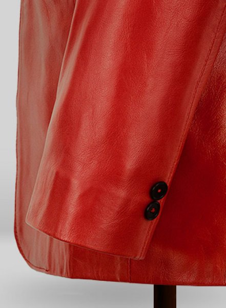 (image for) Red Hampton Leather Blazer