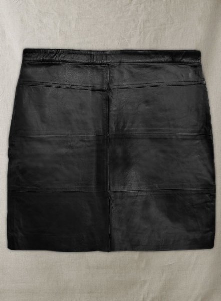 (image for) Black Claremont Leather Skirt - # 417 - XL Regular