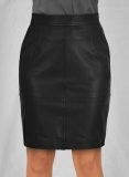 (image for) Black Meghan Markle Leather Skirt