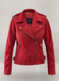 (image for) Soft Lava Red Suede Leather Jacket # 267