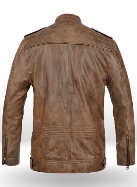 (image for) Espanol Timber Brown Brewer Leather Jacket