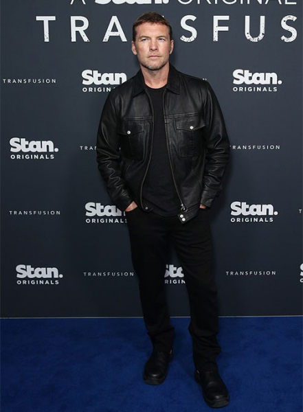 (image for) Sam Worthington Leather Jacket # 2