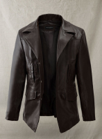 (image for) Aaron Eckhart Love Happens Leather Trench Coat