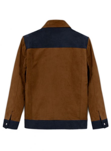 (image for) Soft Caramel Brown Suede Cristiano Ronaldo Leather Jacket #1