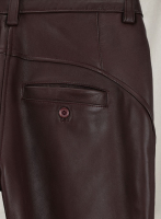 (image for) Burgundy Phoenix Leather Pants