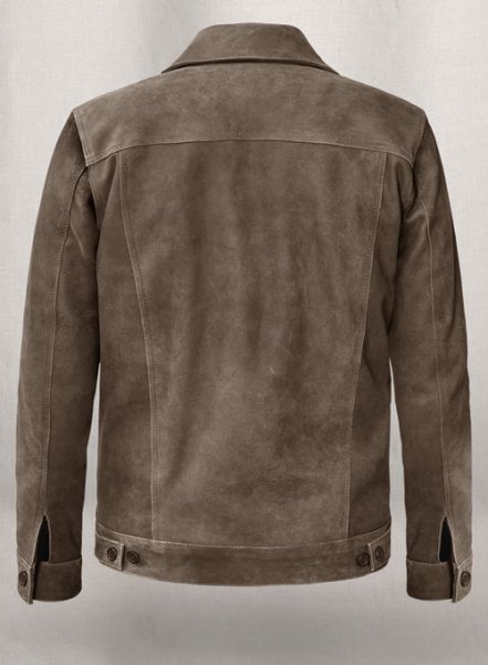 (image for) Vintage Gravel Brown Ryan Reynolds Leather Jacket #3