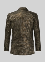 (image for) Croc Antique Gold Leather Blazer