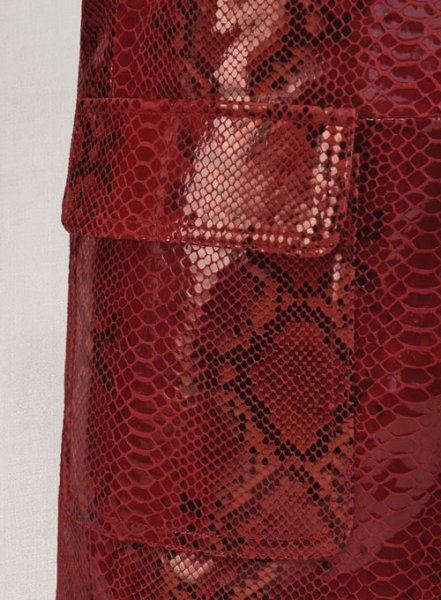 (image for) Bold Red Python Floyd Mayweather Leather Blazer