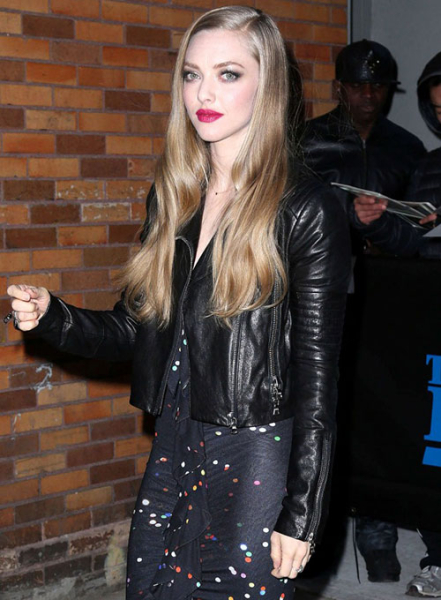 (image for) Amanda Seyfried Leather Jacket #1