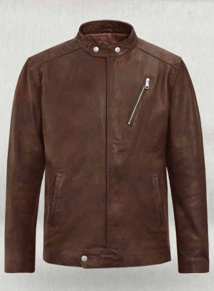 (image for) Motorad Spanish Brown Biker Leather Jacket