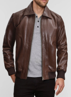 (image for) Dark Tan James McAvoy Leather Jacket