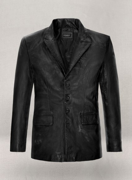 (image for) Jim Carrey Leather Blazer