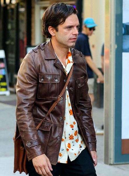 (image for) Sebastian Stan A Different Man Leather Jacket