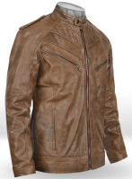 (image for) Espanol Timber Brown Brewer Leather Jacket