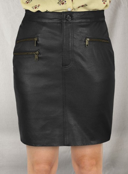 (image for) Blake Lively Leather Skirt #1