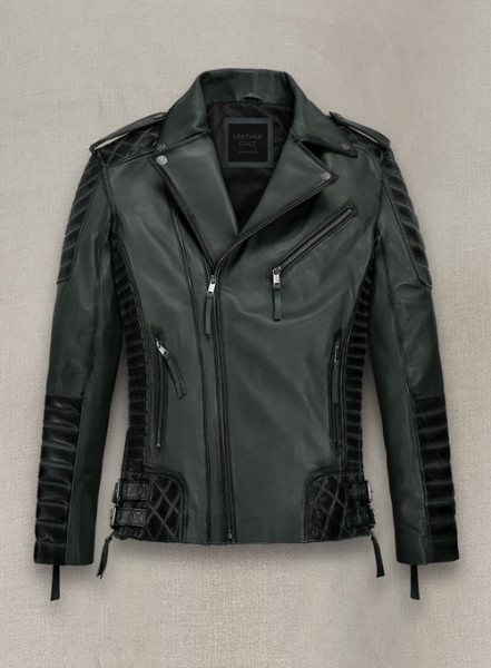 (image for) Charles Burnt Charcoal Leather Jacket