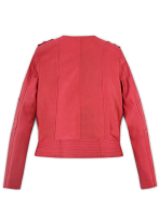 (image for) Soft Raspberry Red Leather Jacket # 220