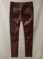 (image for) Carrier Burnt Maroon Leather Pants