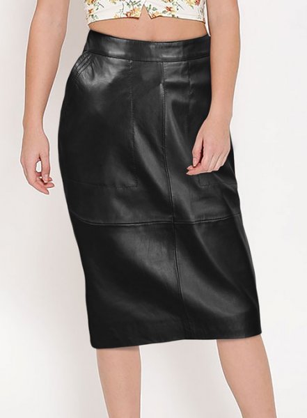 (image for) Sandra Bullock Leather Skirt