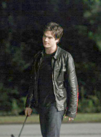 (image for) Damon Salvatore Leather Jacket