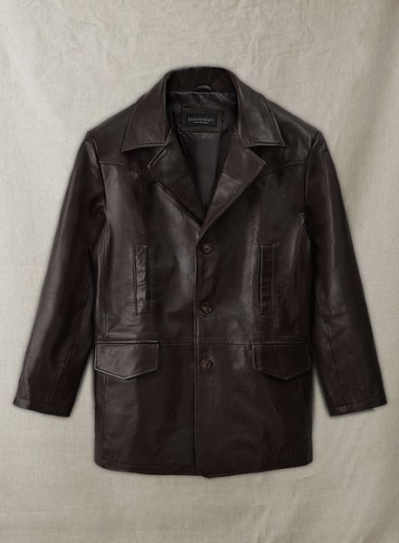 (image for) Aaron Eckhart Love Happens Leather Trench Coat