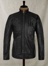 (image for) Wrinkled Black Harrison Ford Star Wars Leather Jacket