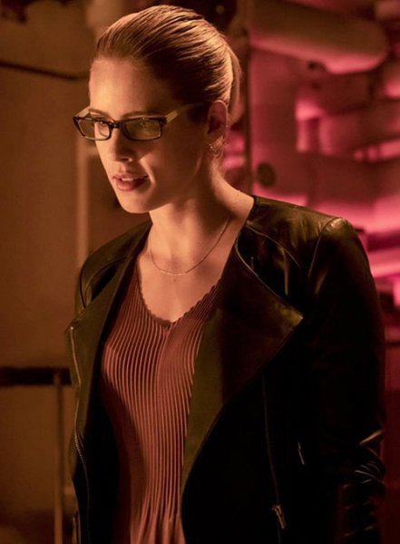 (image for) Emily Bett Rickards Arrow Leather Jacket