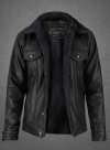 (image for) Black Sherpa Leather Jacket