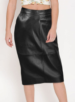 (image for) Sandra Bullock Leather Skirt