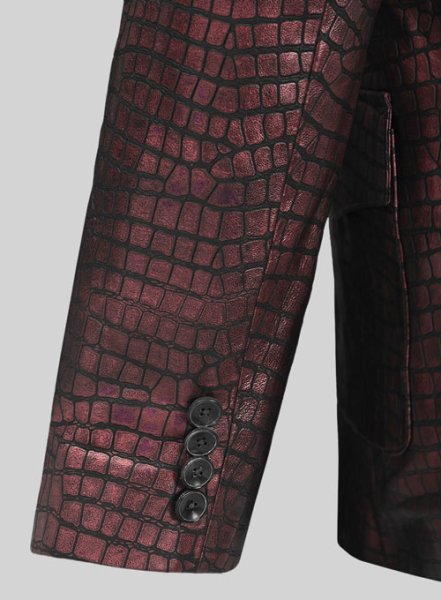 (image for) Croc Antique Rose Western Leather Blazer