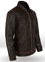 (image for) Rubbed Brown Taylor Lautner The Twilight Saga Leather Jacket