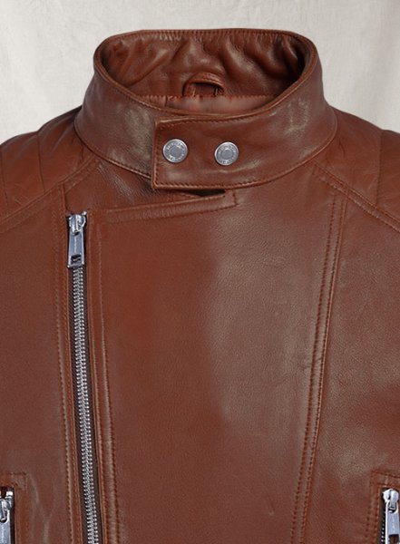 (image for) Shotgun Tan Moto Leather Jacket