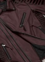 (image for) Charles Burnt Wine Leather Jacket