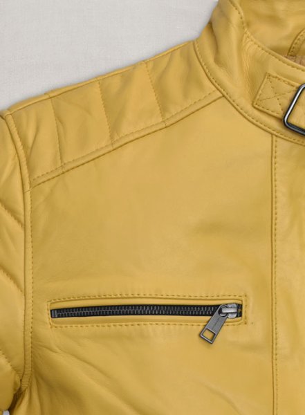 (image for) Yellow Andrew Tate Leather Jacket