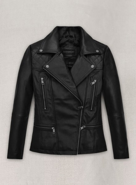 (image for) Salma Hayek The Hitman\'s Wife\'s Bodyguard Leather Jacket