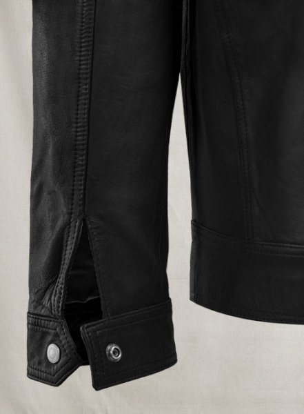 (image for) Thunder Storm Black Biker Leather Jacket